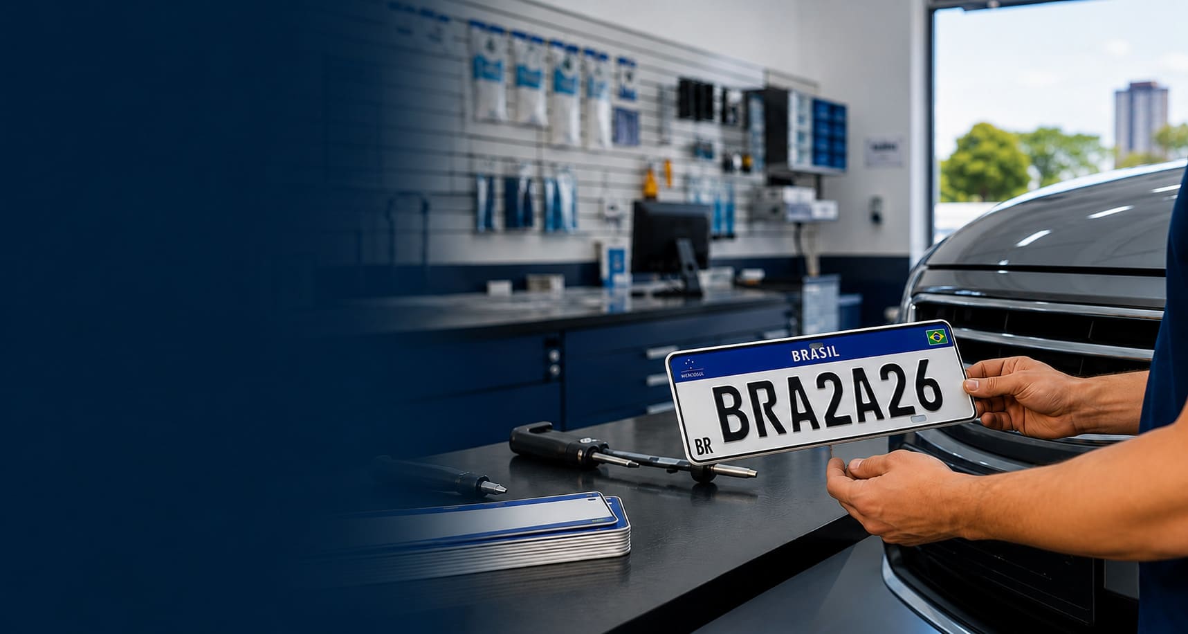 Atendimento para placa Mercosul em Ribeirão Preto